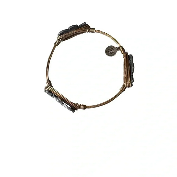 BOURBON AND BOWTIES 3 PEWTER  SEAHORSE WIRE BRACELET - Picture 9 of 9